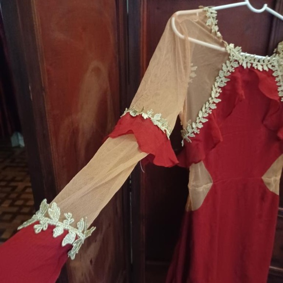 For Love & Lemons Lille Ruffled Dress NWT XS - Picture 11 of 16